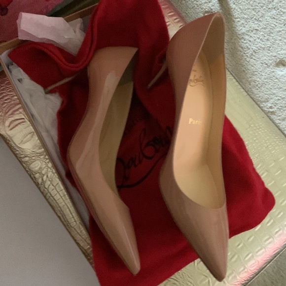 Authentic red bottoms nwt taupe - Picture 3 of 6
